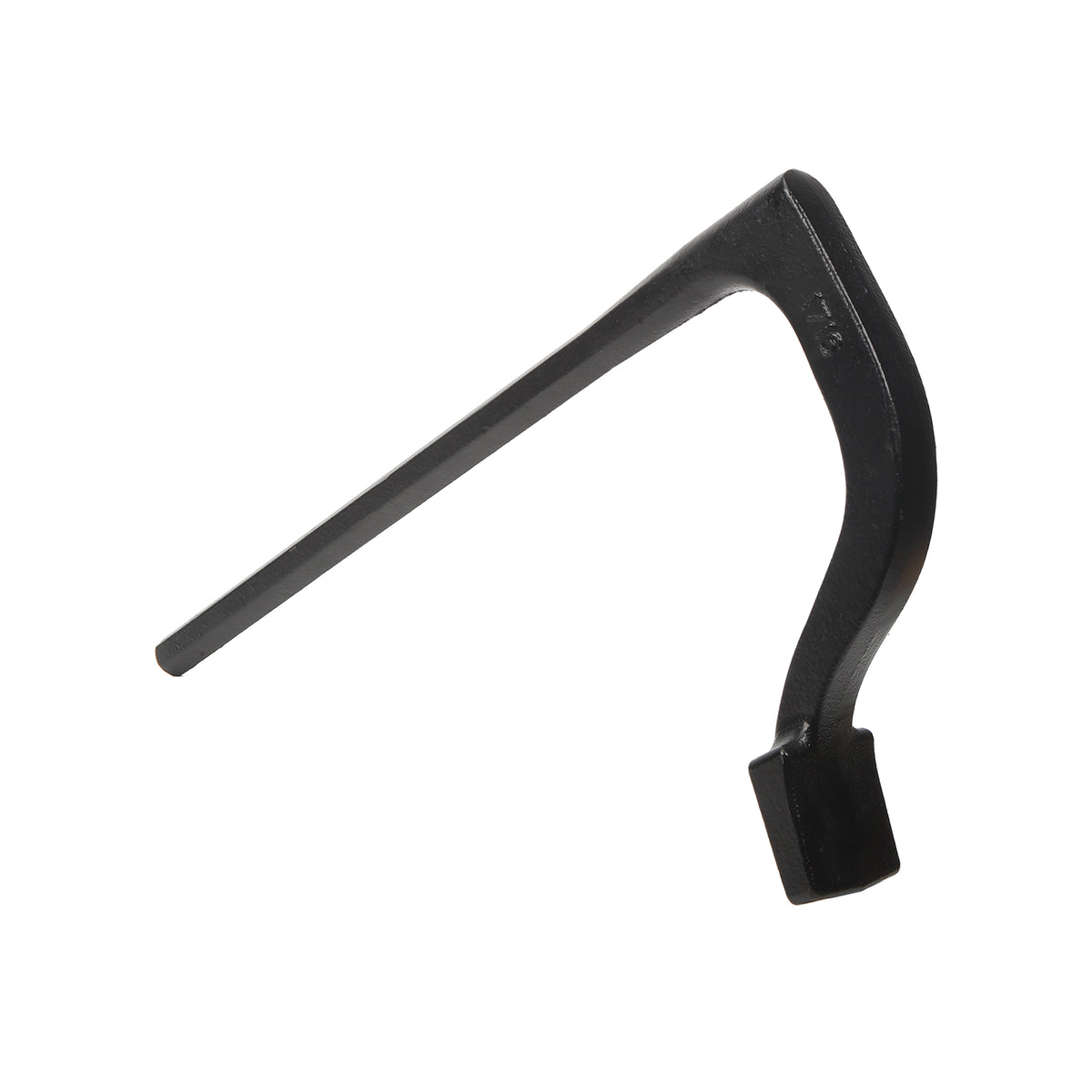 Pony Jorgensen Set of 6 Traditional Holdfasts - Close-up view of cast iron bench holdfast clamp on workbench