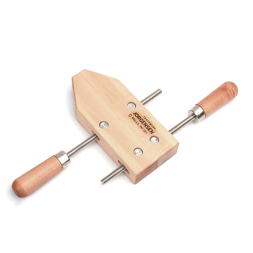 Pony Jorgensen 8in wooden hand screw clamps in action on a workpiece