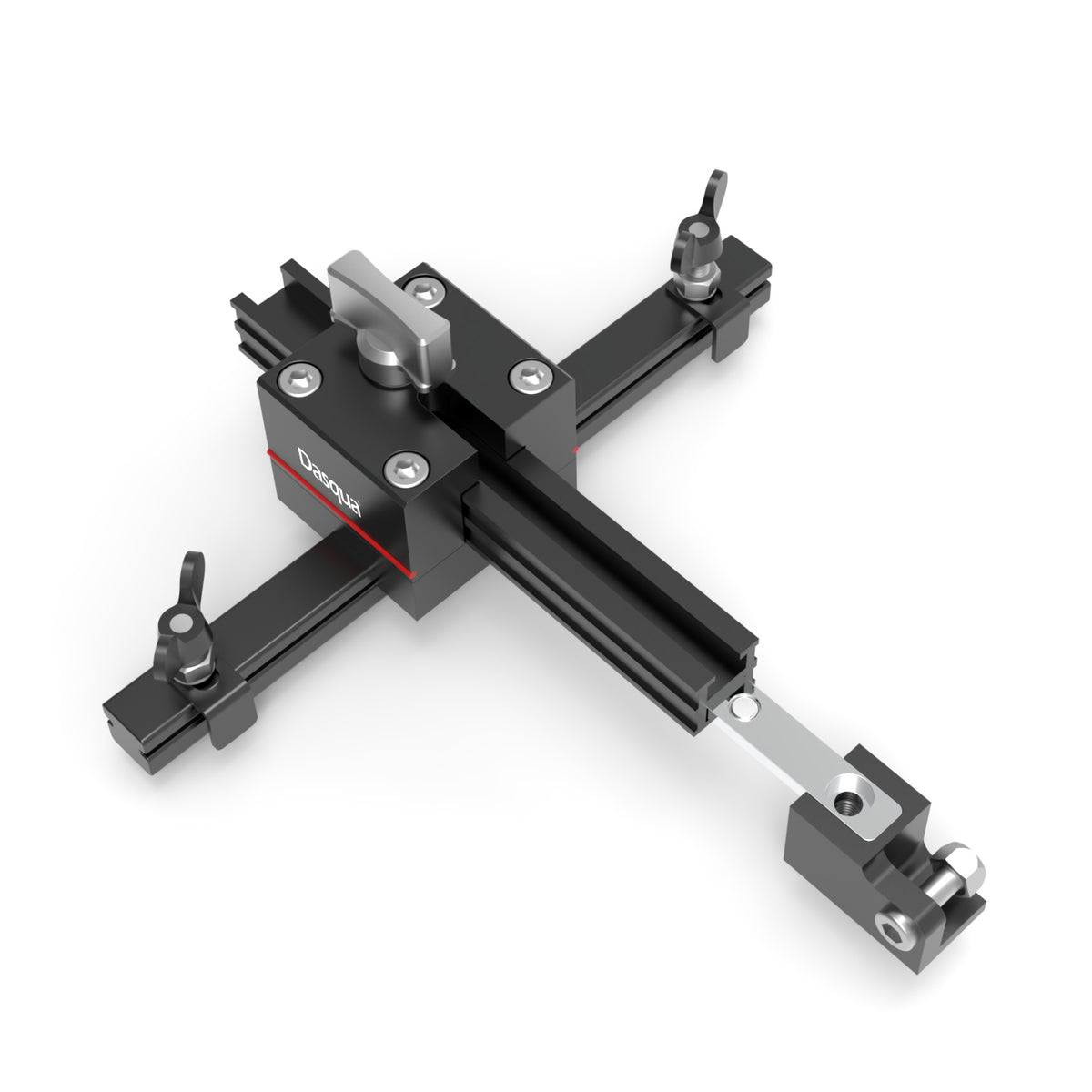 Dasqua Table Saw Dial Gauge Alignment Kit with Beam Extensions - Ensures precise blade and fence alignment, fits standard mitre slots