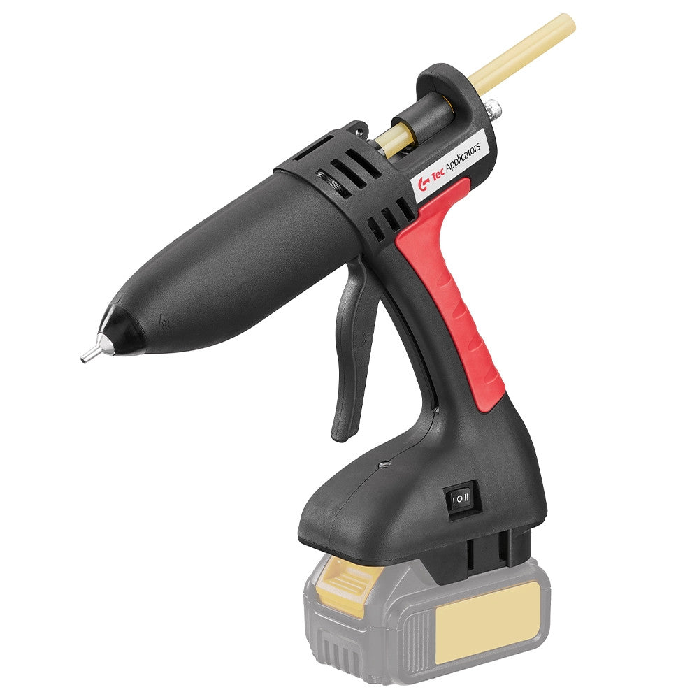 Power Adhesives Tec 808 Hot Glue Gun with DeWalt Battery Adapter