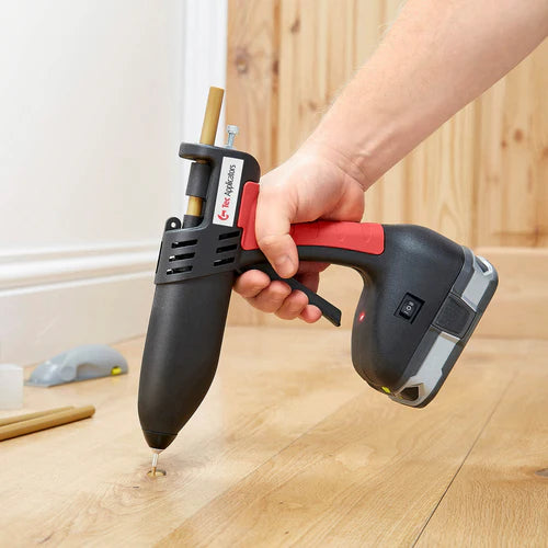 Power Adhesives Tec 808 Wood Repair Kit Hot Glue Gun with Milwaukee Battery Adapter