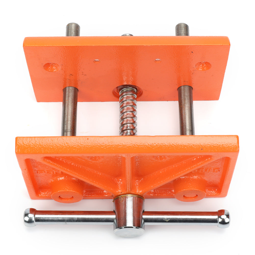 Pony Jorgensen Light-Duty Woodworkers Vice Cast Iron 115mm Jaw Capacity angled view with smooth action and secure hold