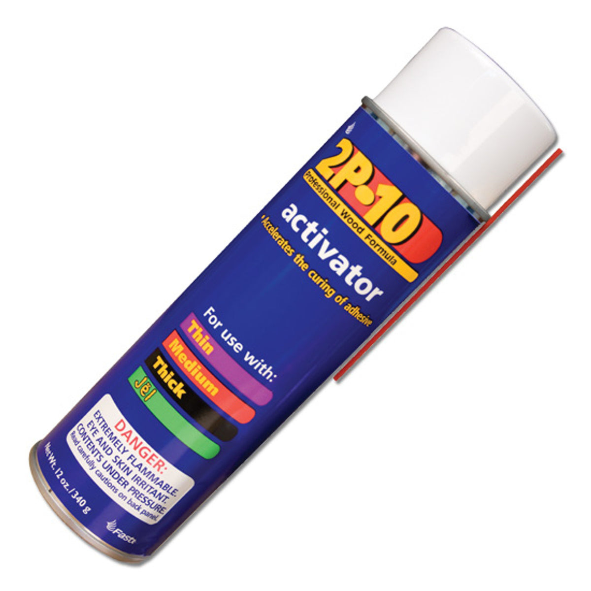 FastCap 2P-10 Activator aerosol can being used on woodworking project