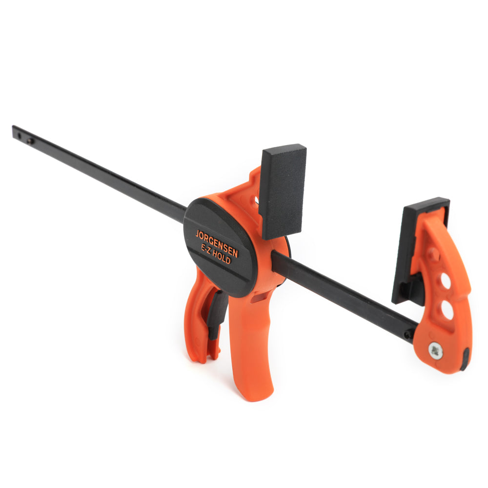Pony Jorgensen 200mm E-Z HOLD Hobby Trigger Clamps set detail with contoured comfort grip and quick-release lever