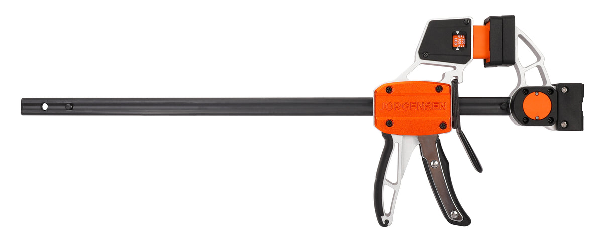 Pony Jorgensen EZ-Hold Trigger Clamp set, close-up of aviation aluminium construction