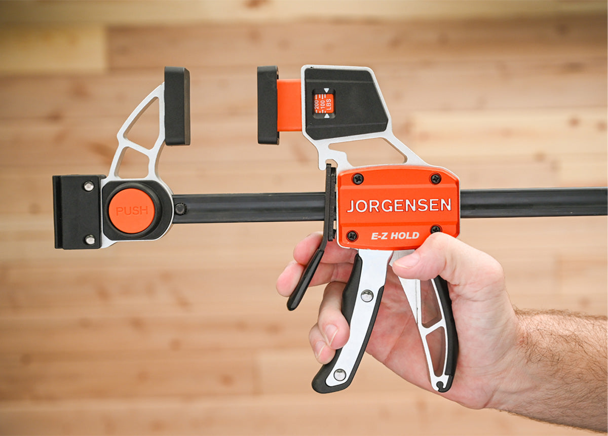 Pony Jorgensen 915mm Capacity Trigger Clamp angled view in Platinum Series
