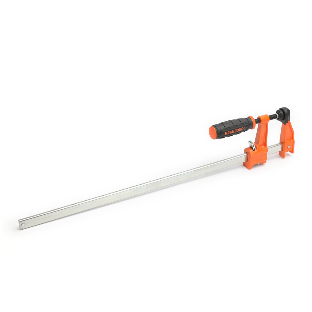 Pony Jorgensen set of 4 medium duty quick action clutched F clamps in use on wood project
