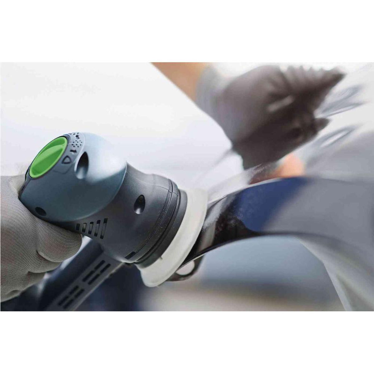 Festool Soft High Temperature Backing Pad 90mm FastFix angled view showing heat-resistant hook and loop fastener