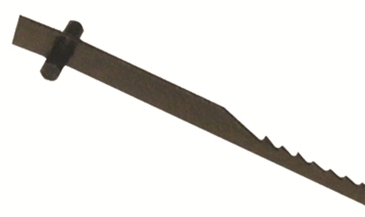 Olson Pinned End Scroll Saw Blades in use on a woodworking project
