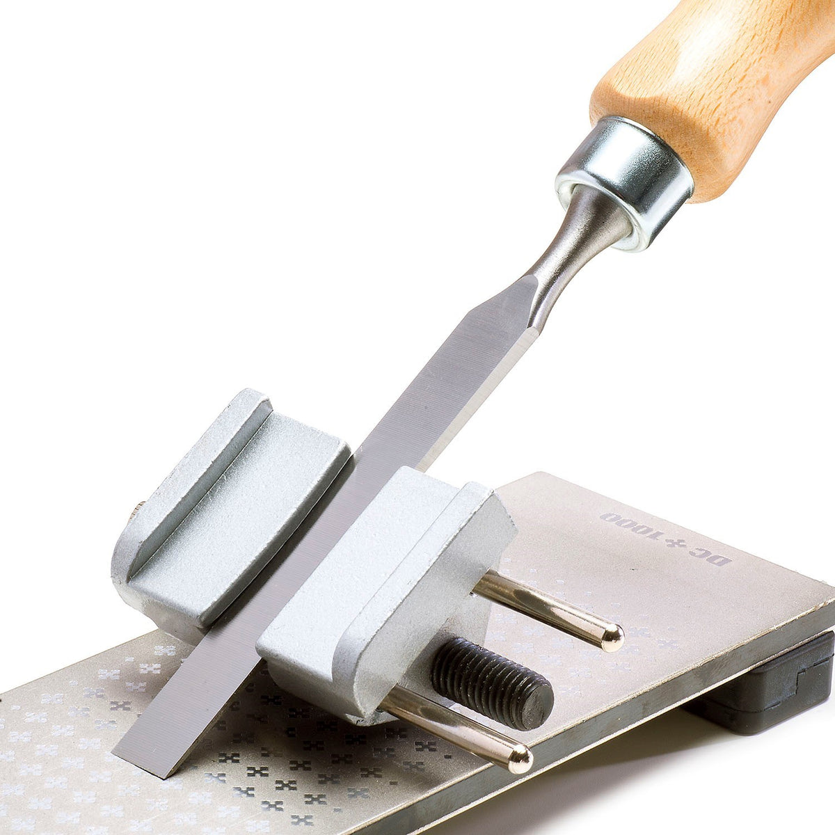 Alloy Blade Honing Guide with adjustable clamp for 1/8in - 3in blades on sharpening stone