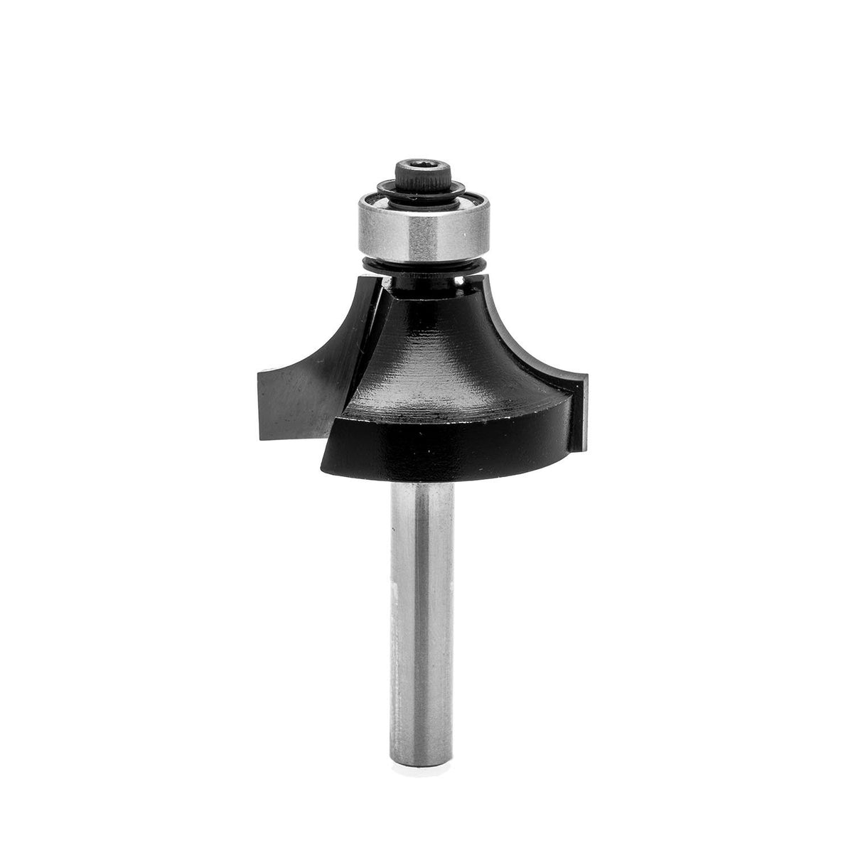 Round over moulding router bit in action, trimming edges with precision. Ideal for all timber projects
