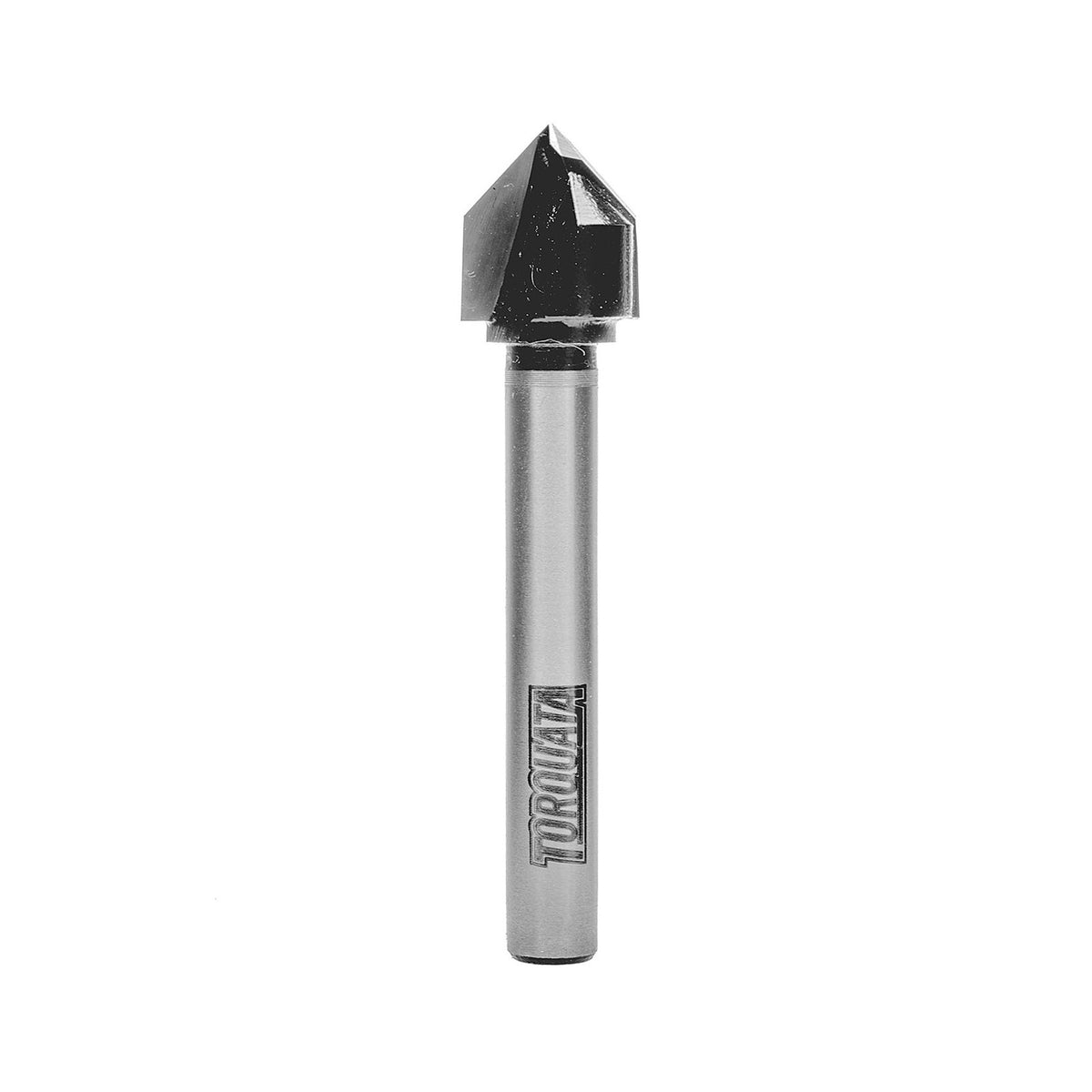 Torquata Chamfer V-Groove Router Bits in action, creating precise grooves and chamfered edges