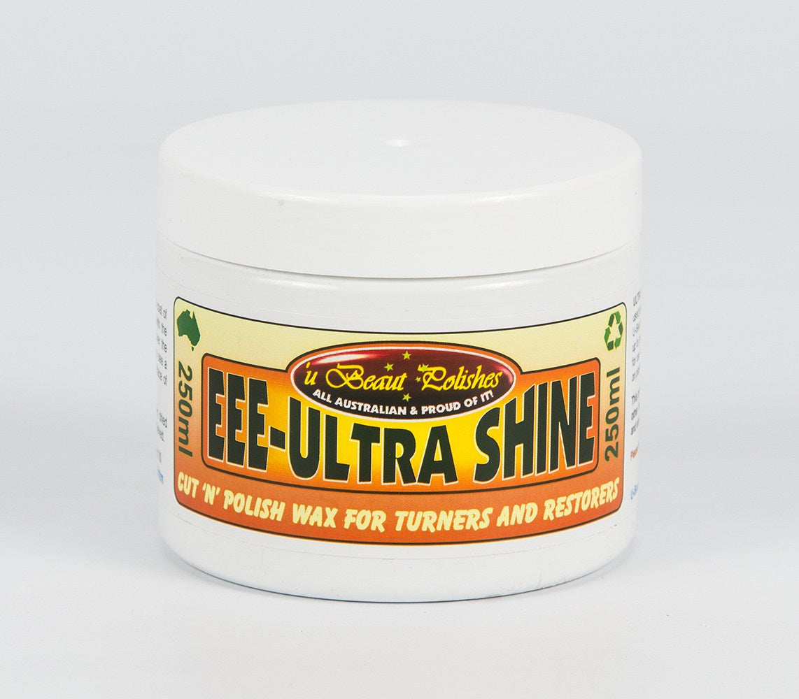 U Beaut EEE Ultrashine Cut and Polish Paste 250mL for woodturners, restoration, french polishing, and finishes