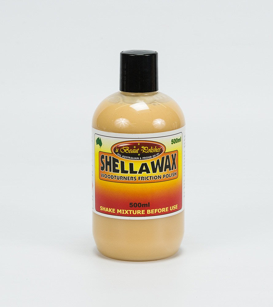 U Beaut Shellawax Friction Polish for woodturning with brilliant shine and water-resistant finish