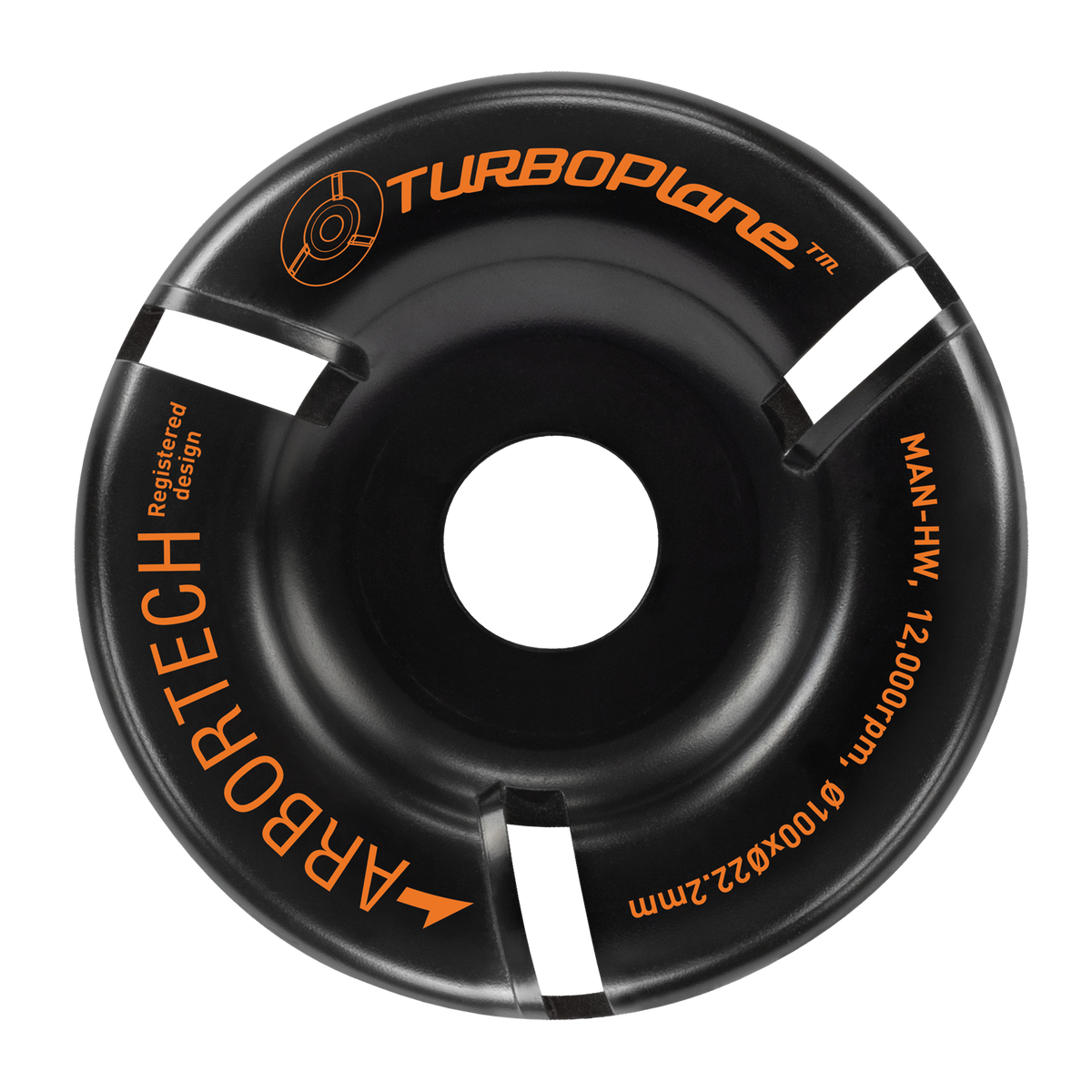 Arbortech Turbo Plane Blade shaping wood with an angle grinder