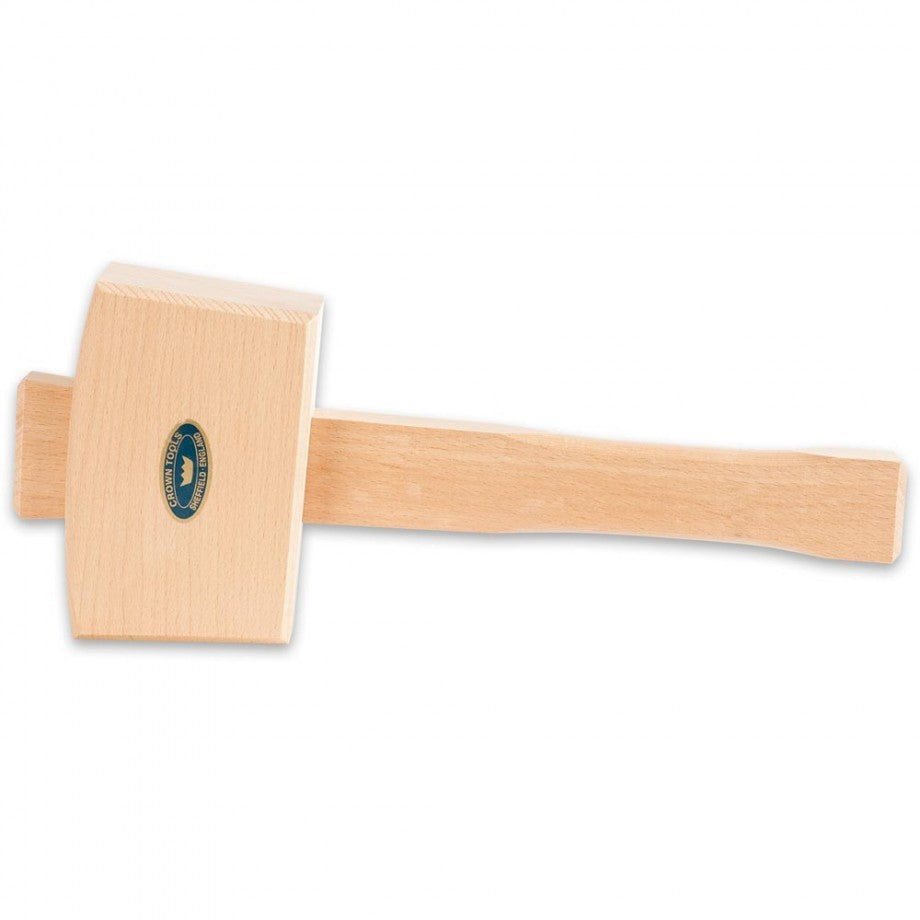 Crown Carpenter's Mallet Beech 290 x 115mm premium European Beech general mallet for cabinetry work