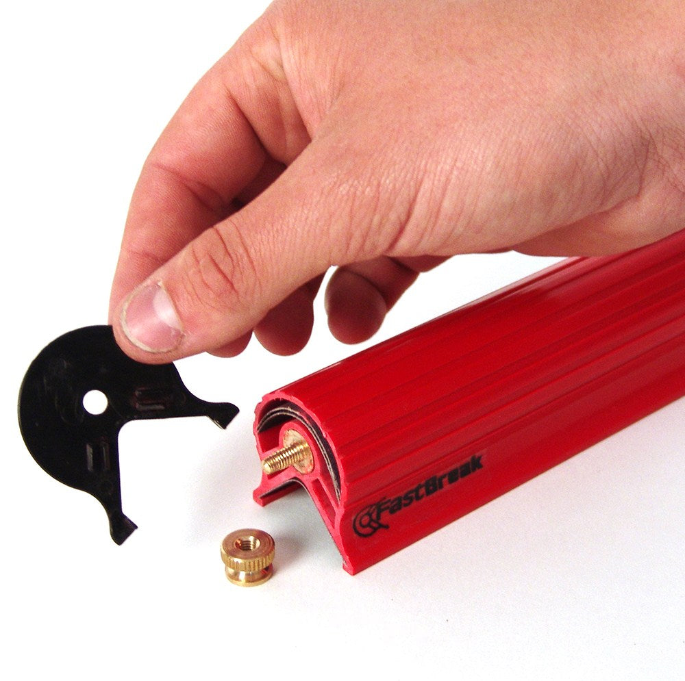 FastCap Original FastBreak Edge Sander sanding melamine edge smoothly in one pass