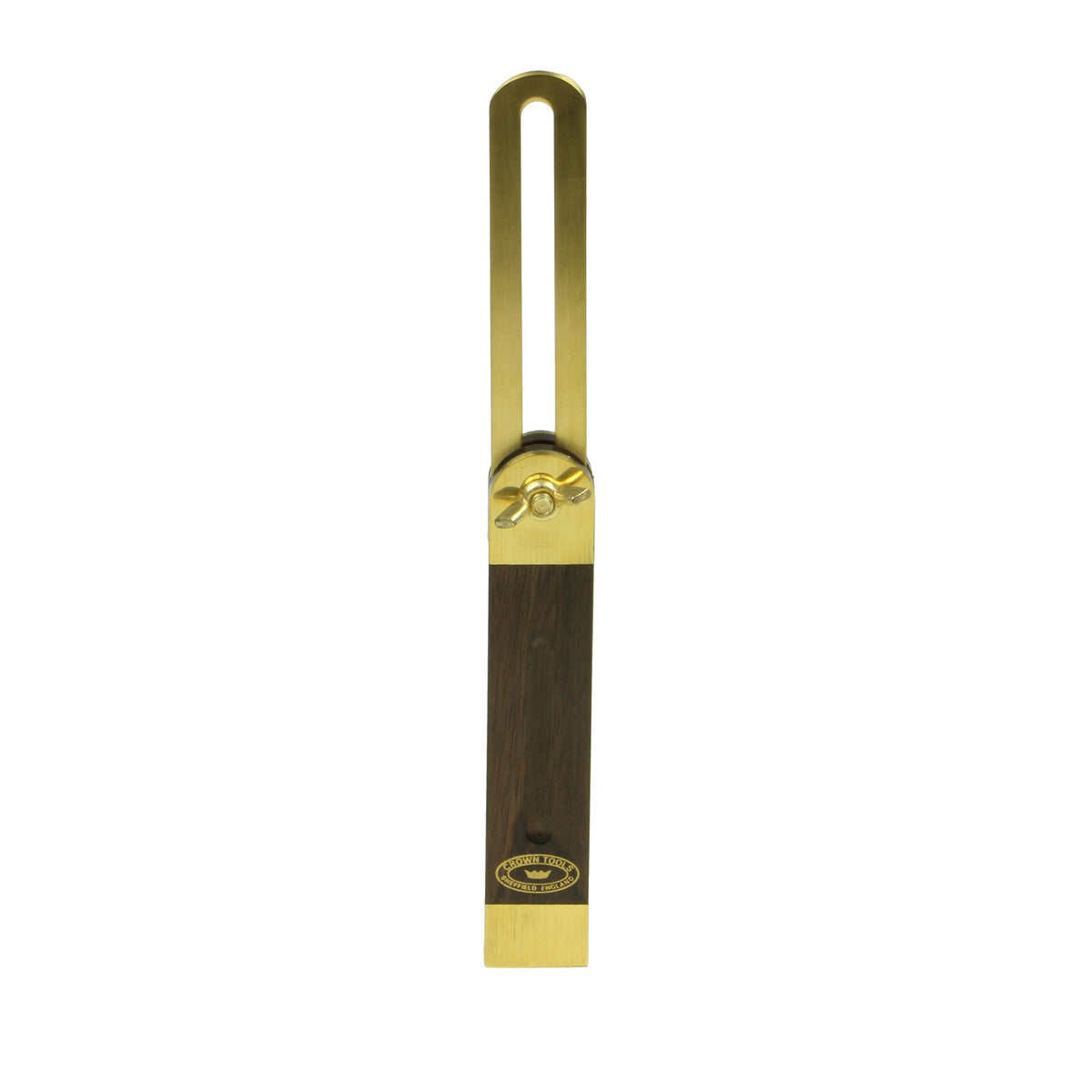 Crown Sliding Bevel 230mm Brass Blade Rosewood Handle angle view