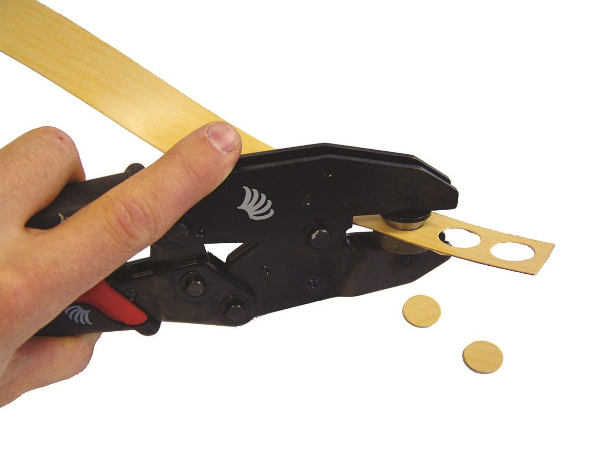 FastCap Hole Punch Tool Set in Hard Shell Case, perfect for edgebanding and veneer projects up to 0.5mm thick
