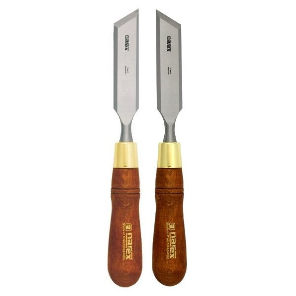 Narex Skew Paring Chisel Sets in Wooden Case - Various Sizes - Woodworking Tools Australia