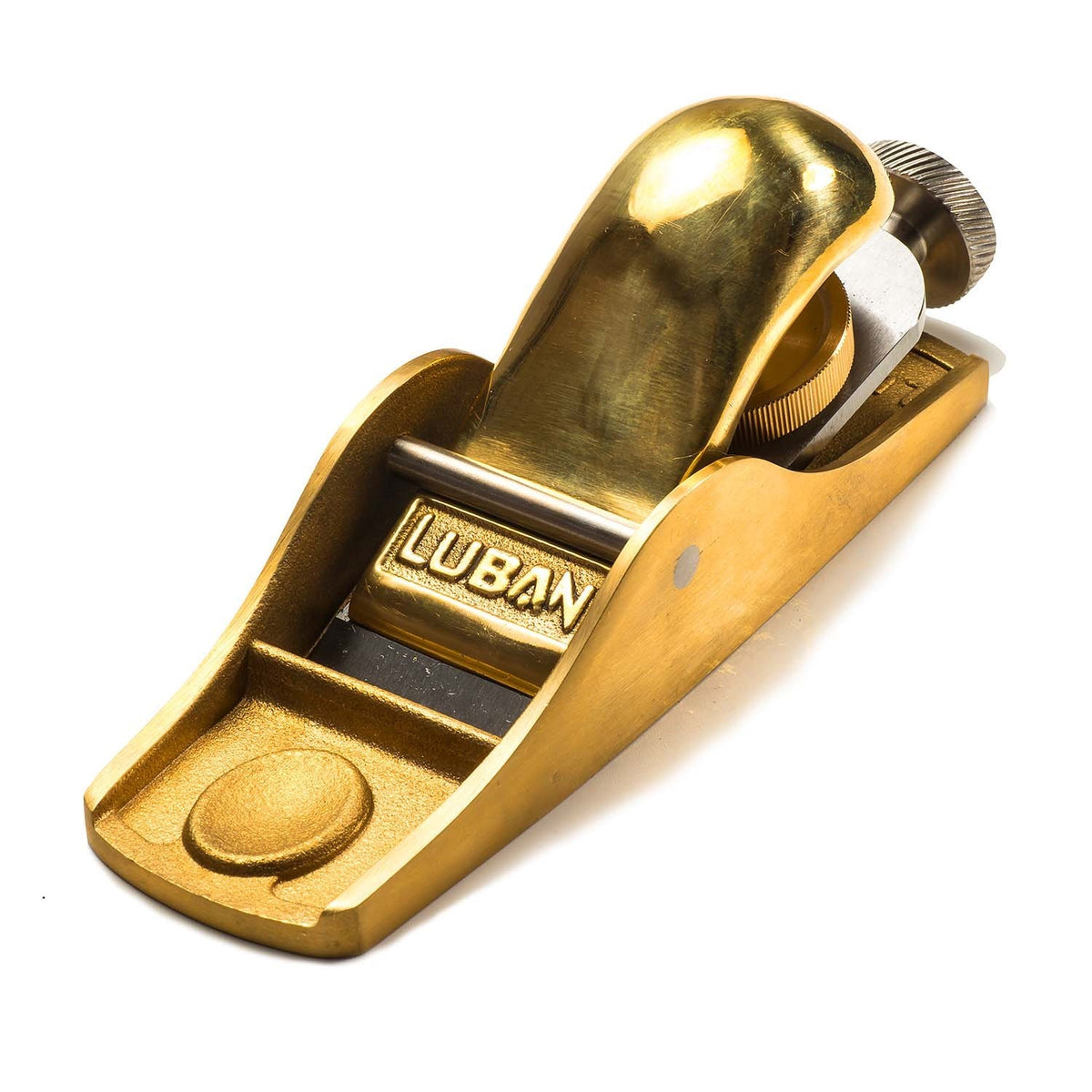 Luban Bronze Knuckle Cap Apron Hand Plane 12 degree Bed Angle woodworking tool in action