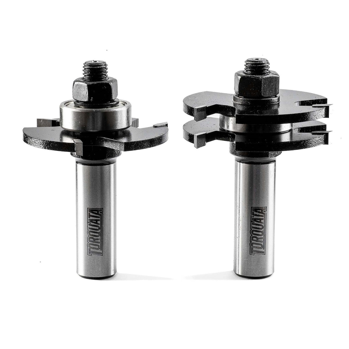 Torquata 12mm Tongue & Groove Router Bit Set on 1/2in Shank