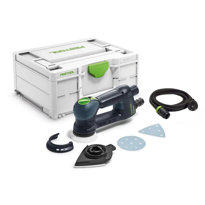 Festool RO 90mm ROTEX 4-in-1 Random Orbital Sander in Systainer, showcasing versatile sanding capabilities in Australian woodworking