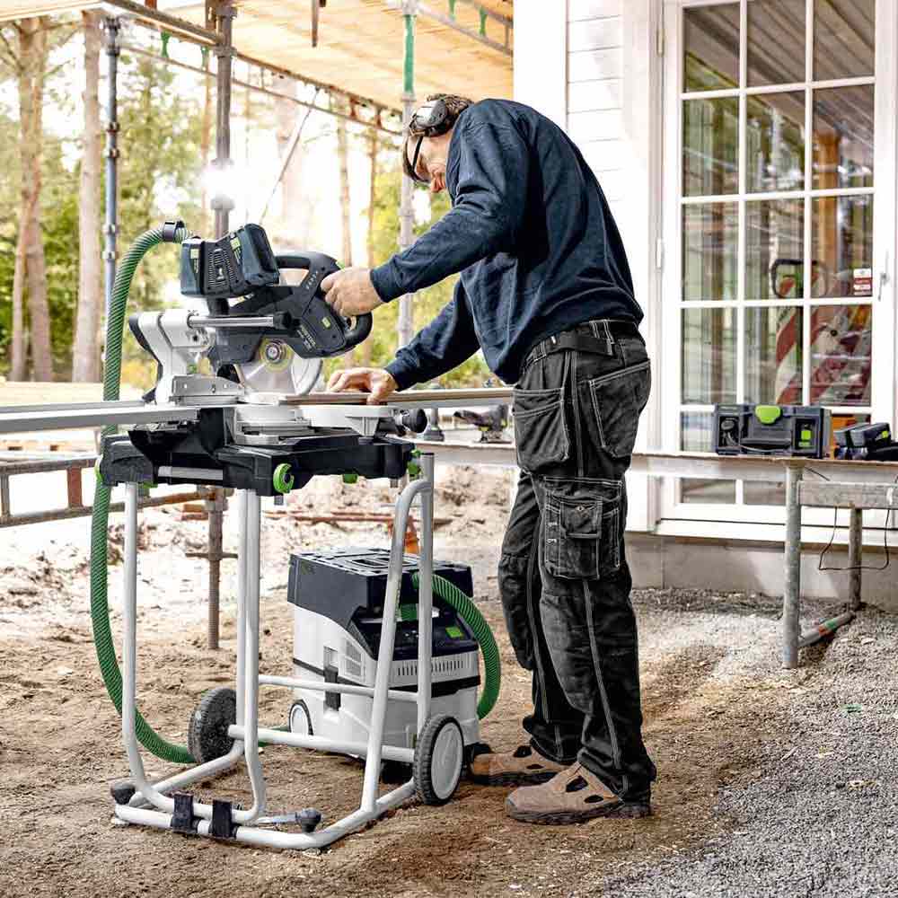 Festool CTMC MIDI 15L M Class cordless mobile dust extractor with 8.0Ah Bluetooth Energy Set in Australian woodworking tools store