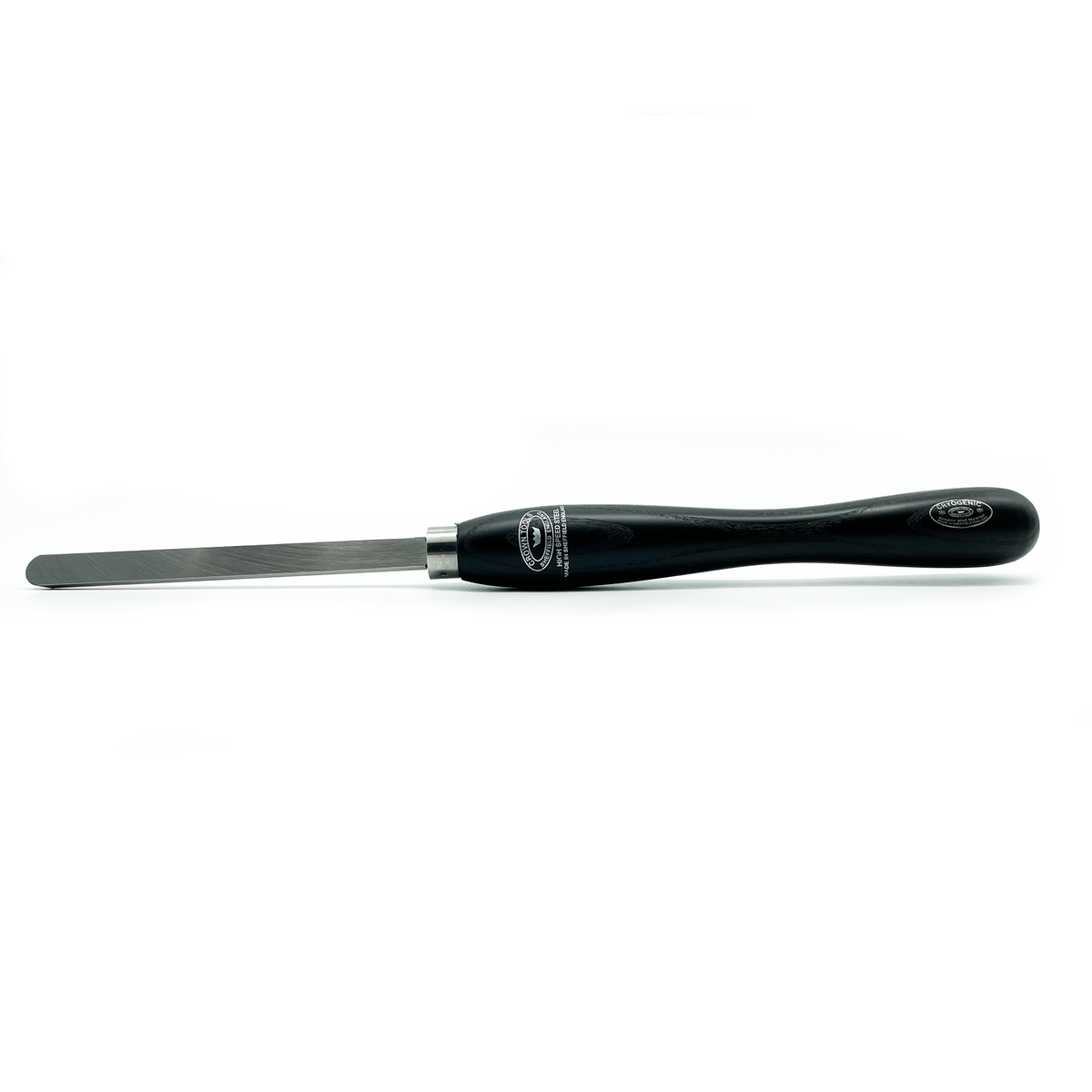 Crown 13mm Round Nose Scraper made of M2 Cryogenic Steel for woodturning applications