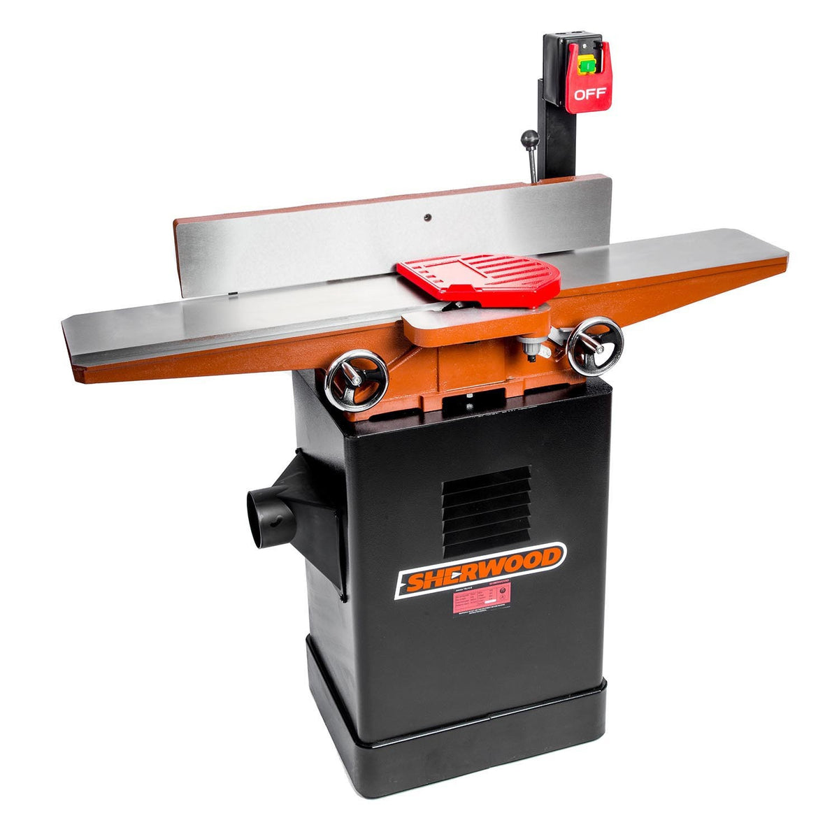 Sherwood 6in Cabinet Jointer Planer with Straight Cutterhead - High-quality woodworking tool for precision work