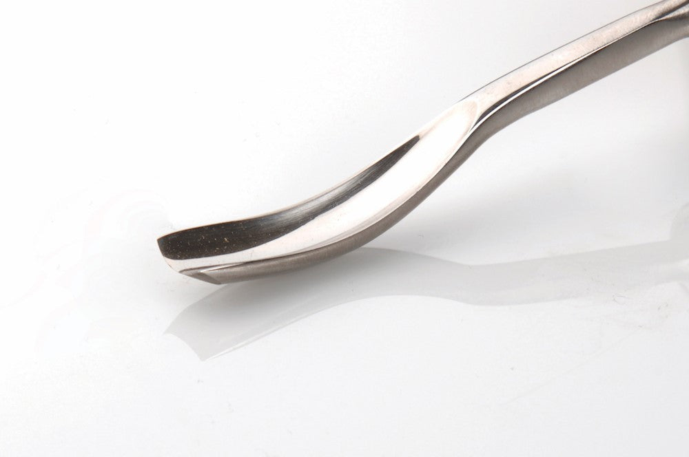 Kirschen Two Cherries #10 Short Bent Gouge Wood Carving Chisel from Germany, high-quality woodworking tool craftsmanship