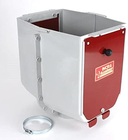 Incra CleanSweep Router Table Dust Collection Box in use with 4" dust collector