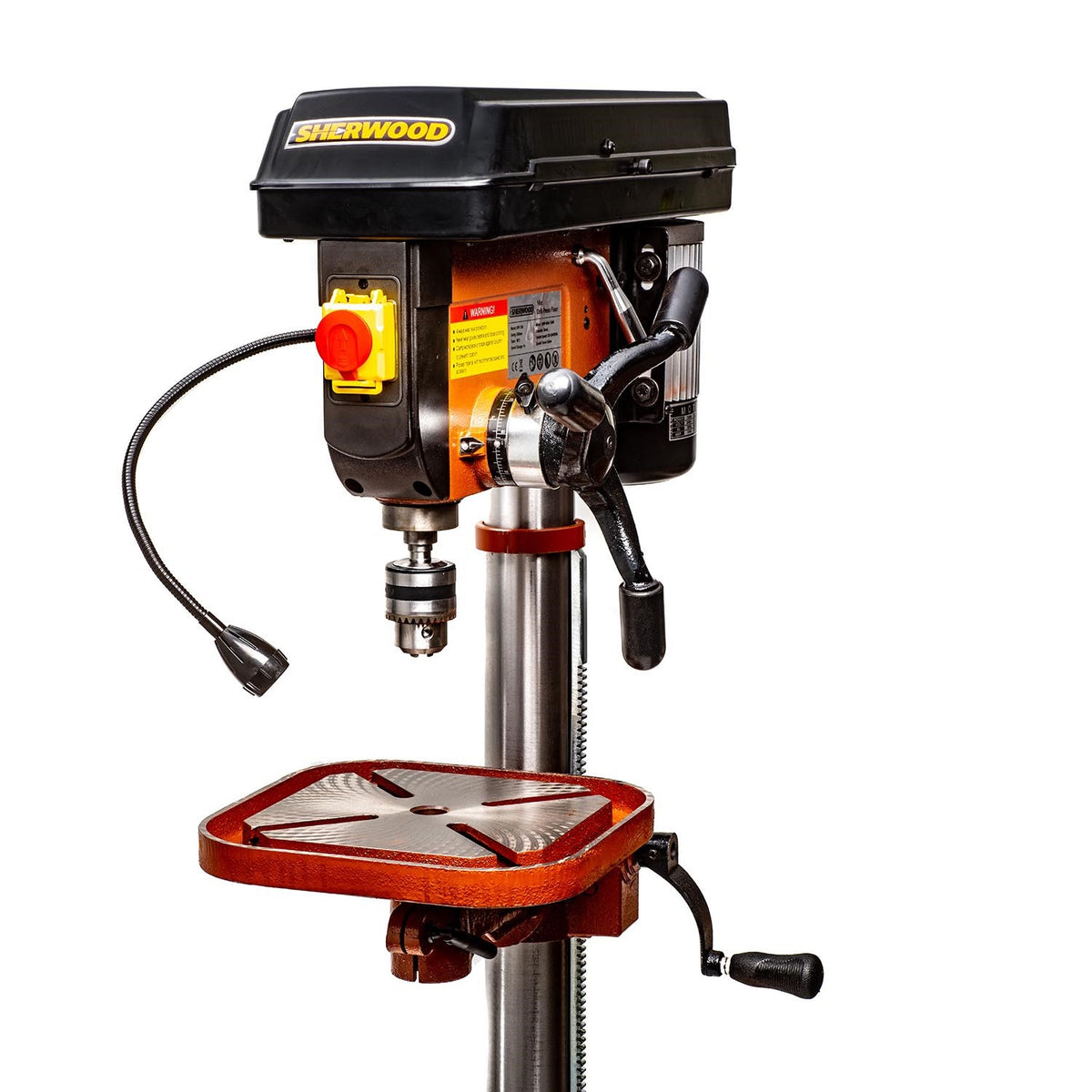 Sherwood 750W Floor Standing Pedestal Drill Press - Side View