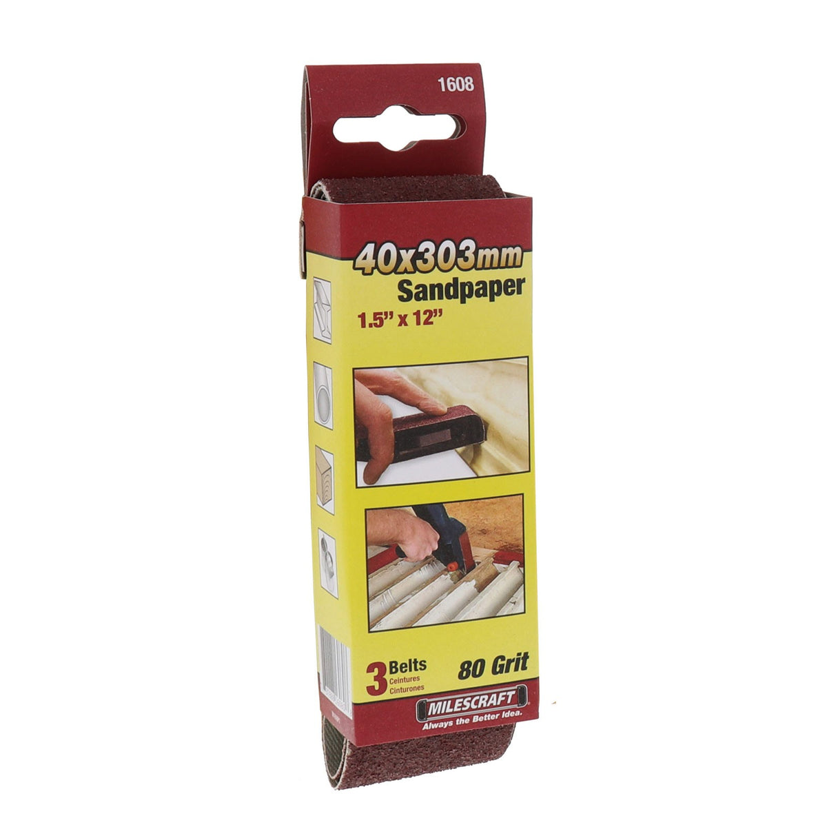 Milescraft Pack of 3 Sanding Belts in Australian woodworking tools store
