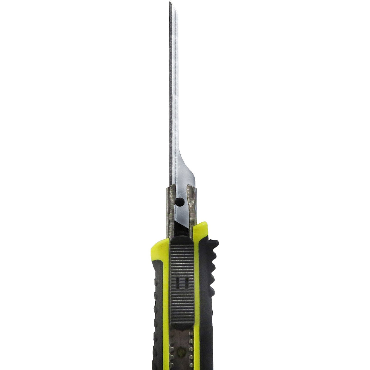 Fastcap Kaizen Knife Thin Blade Safety Cutter slicing through dense Kaizen foam with precision