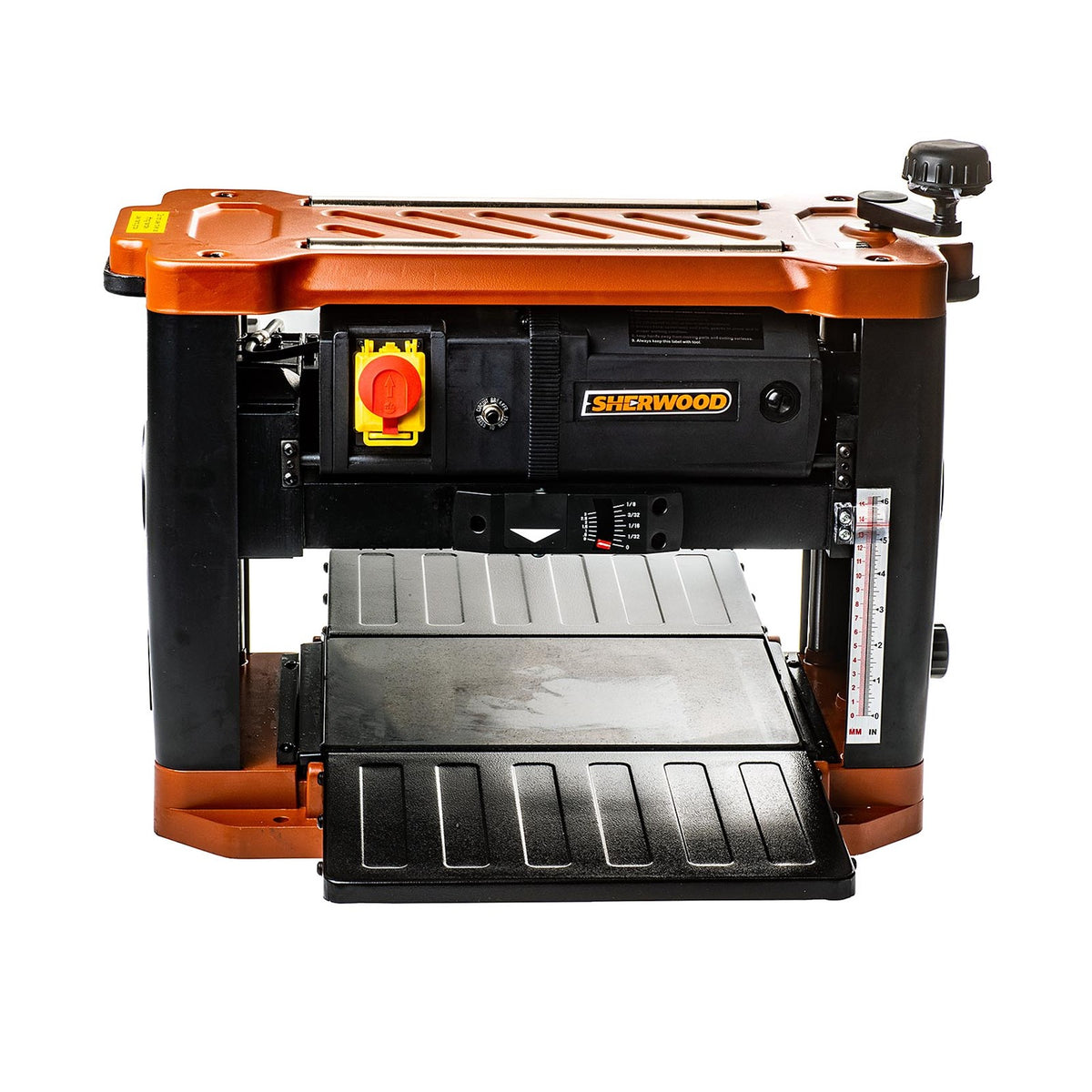 Sherwood 13in Deluxe Thicknesser with Helical Cutterhead in action