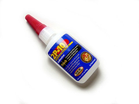 FastCap 2P-10 Thick Super Glue 63ml bottle angled view