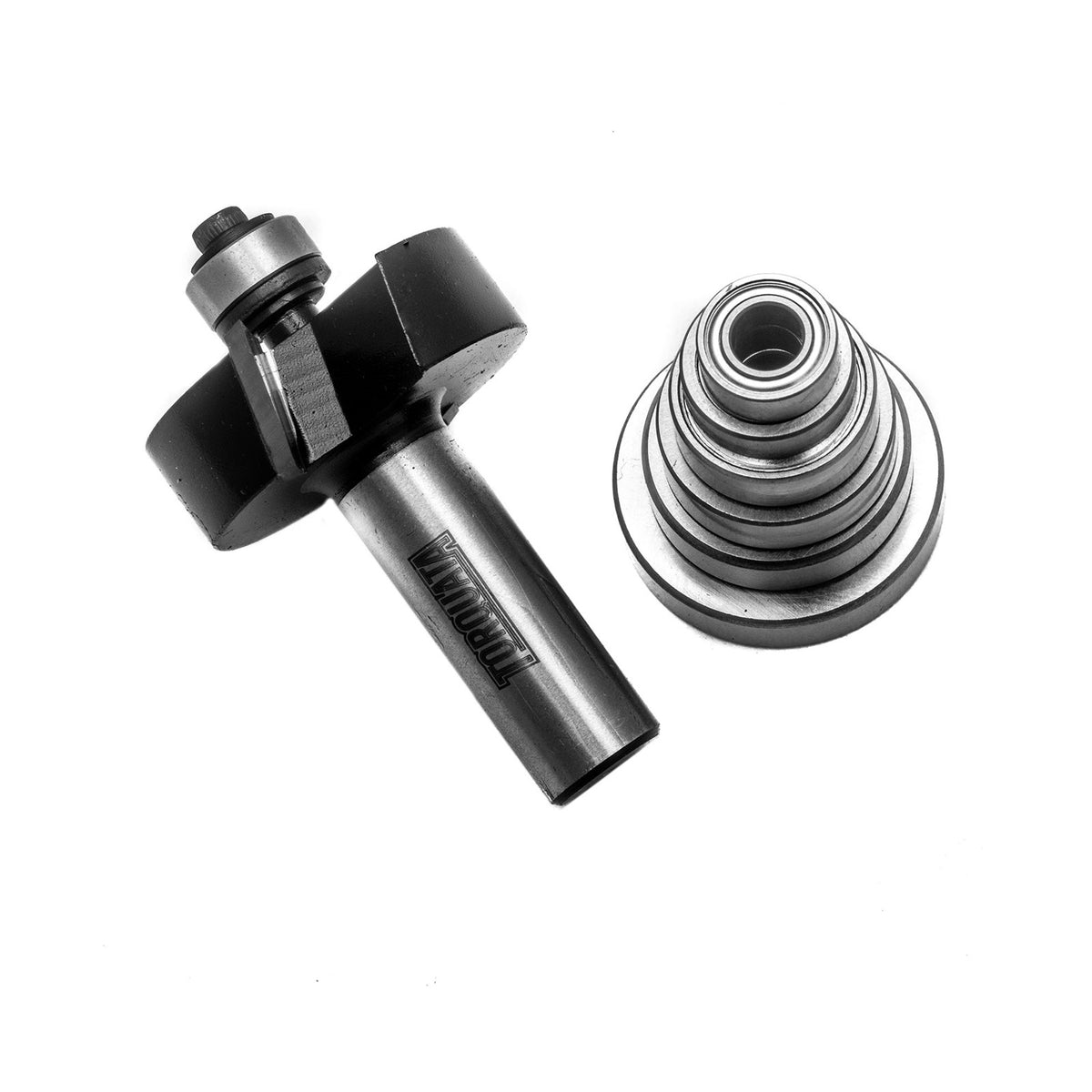 Torquata Rebate Router Bit Set showcasing various sizes for versatile rabbeting tasks