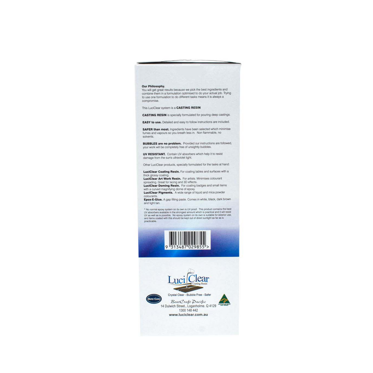 Ultra clear deep pour epoxy resin for woodworking projects, ideal for river tables and embedments