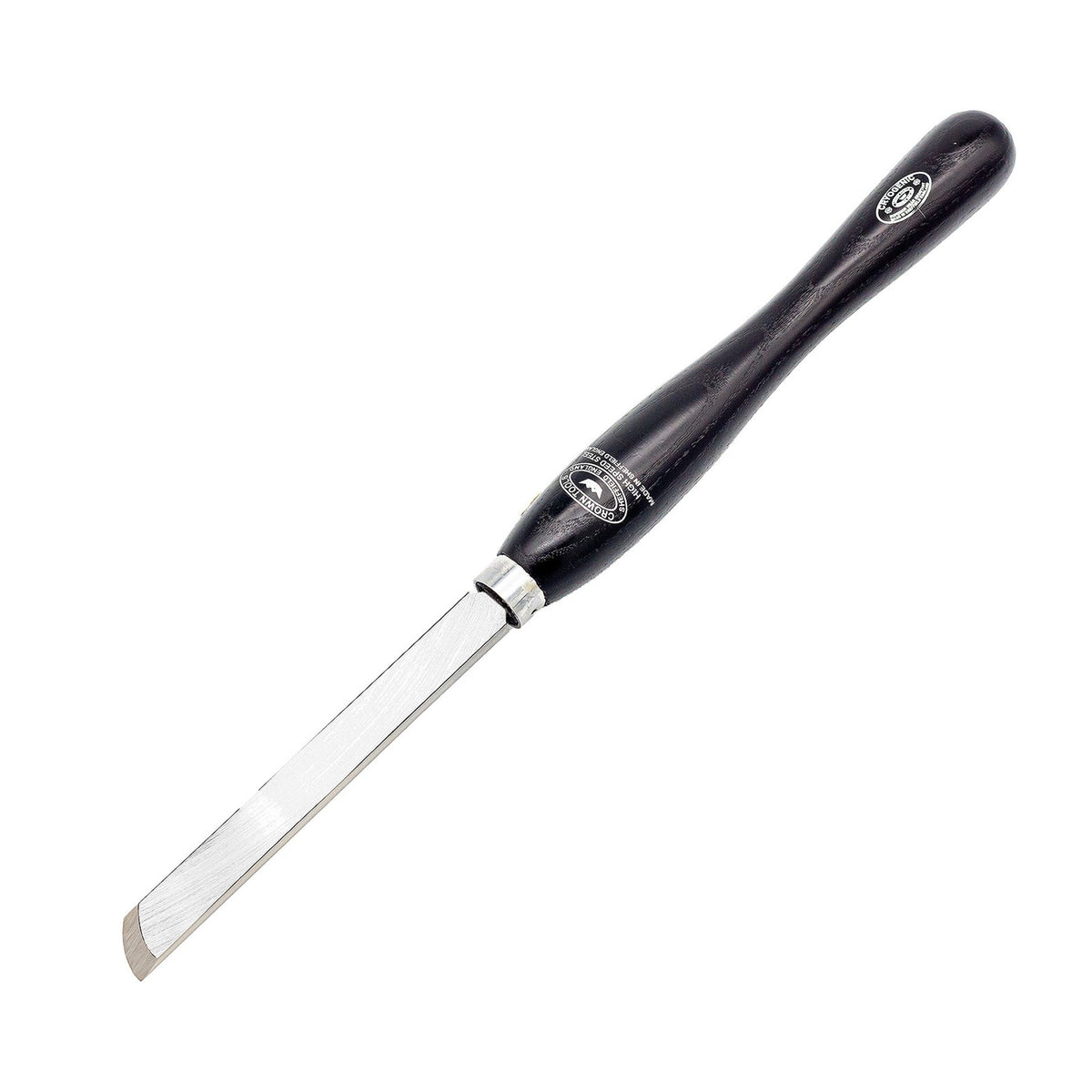 Crown Radius Skew Chisel 19mm M2 Cryogenic Steel woodworking tool displayed on a white background