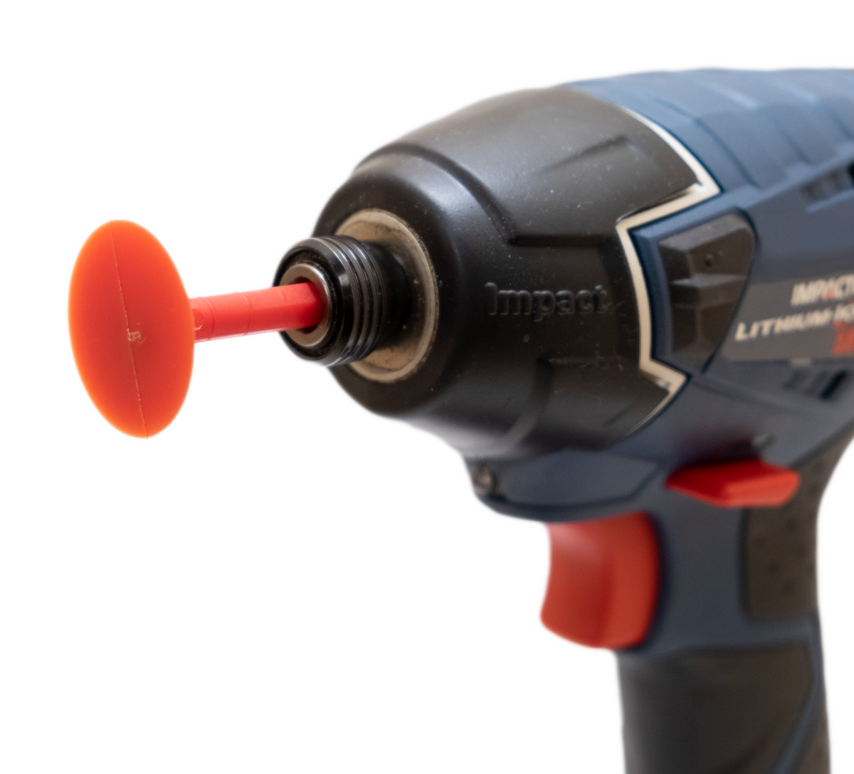 FastCap Kaizen Foam Spinner Set of Two Cutout Levelling Tools in use with an impact gun