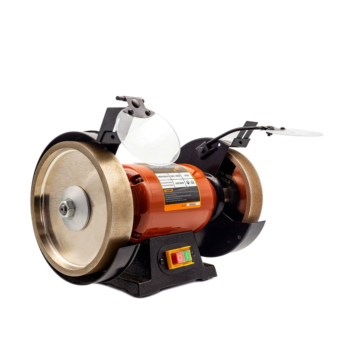 Sherwood CBN Grinder Wheel 200 x 40mm on Sherwood Slow Speed Grinder - 3 grit choices, CBN wheels machined from solid steel