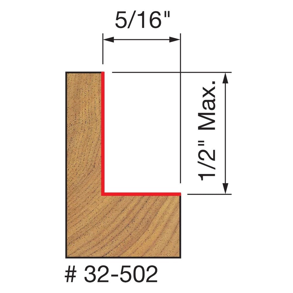 Freud Rebate Edge Moulding Router Bit Set in use on woodworking project