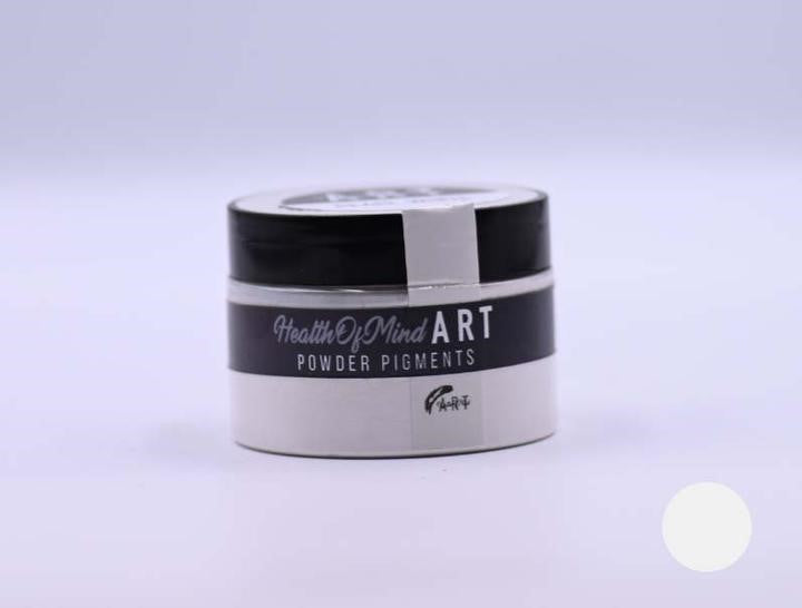 Health of Mind Art Pearl White 50g Pearlescent Mica Powder for Epoxy Resin in Australian woodworking tools store