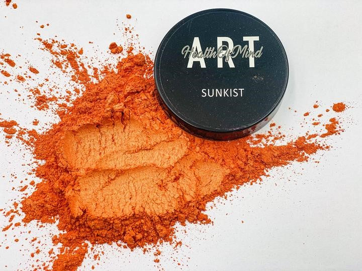 Health of Mind Art Sunkist 50g Pearlescent Mica Powder for Epoxy Resin in Australian woodworking tools store