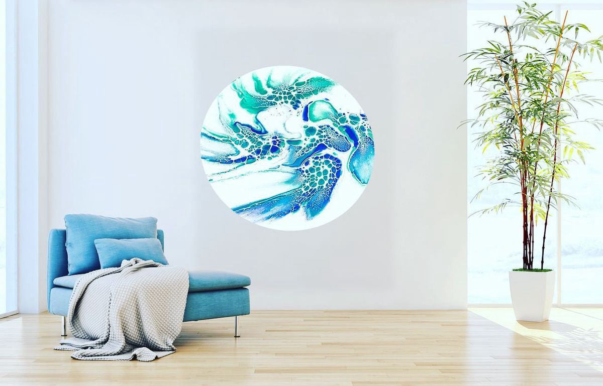 Turquoise Green 50g Pearlescent Mica Powder for Epoxy Resin showcasing shimmering effect in Australian woodworking tools store