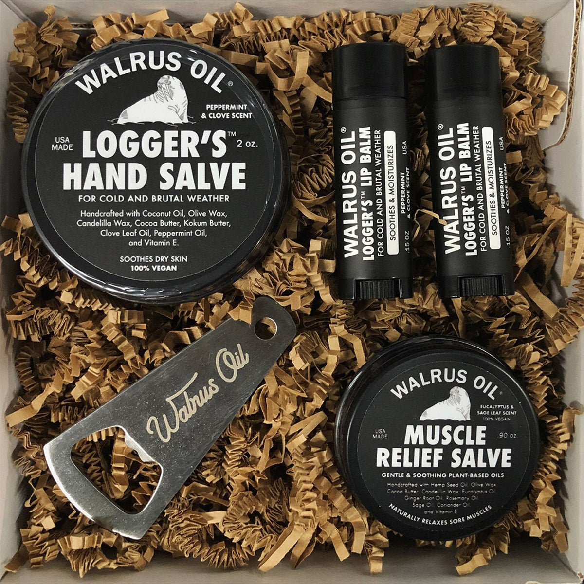 Walrus Oil Loggers Gift Set - Plant-based skincare for outdoor enthusiasts