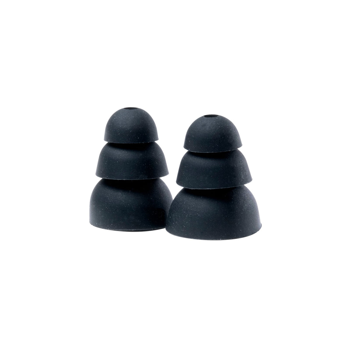ISOtunes Triple-Flange Silicone Eartips for ISOtunes Earbuds - 5 Pairs, close-up view of eartip detail