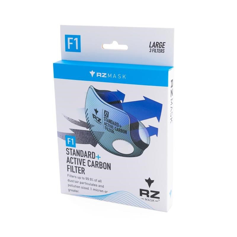 RZMask F1 Active Carbon Filters pack of 3 for M2 and M2.5 Dust Face Mask - Detail view