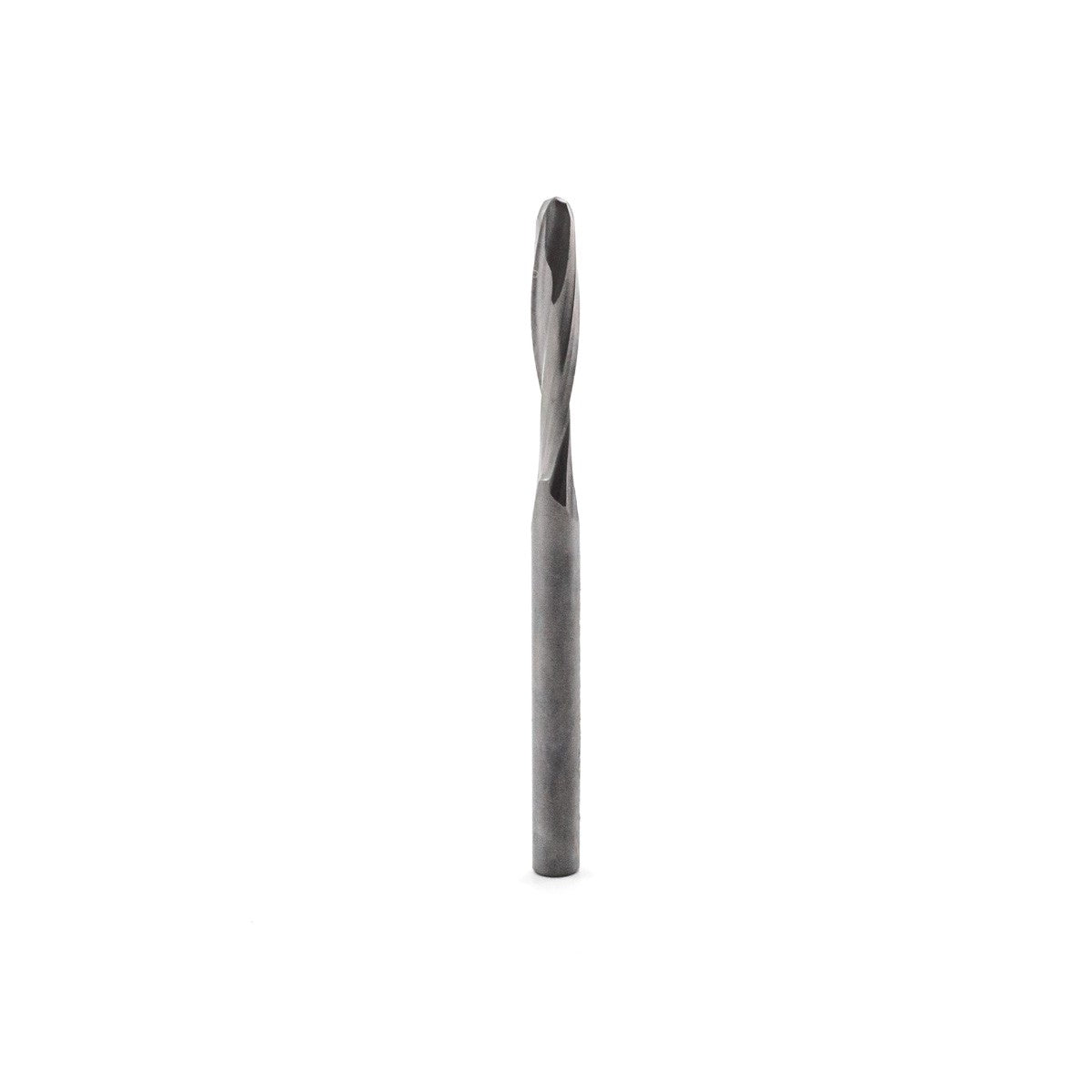 Torquata Ball Nose CNC Bits Twin Flute Solid Carbide 1/8in Shank in action on non-ferrous material
